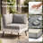 6 - Person PE Wicker Sectional Conversation Set With Cushions-1535429072