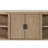 Curved 2-Door Console Table Sofa Table with  Marble Top