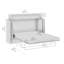 Armoire-lit avec matelas Arlex Murphy-95755075-95755071