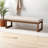 Crivello Light Beige Upholstered Bench With Walnut Finished Wood, 17.32'' H X 52.17'' W X 18.9'' D-956587166