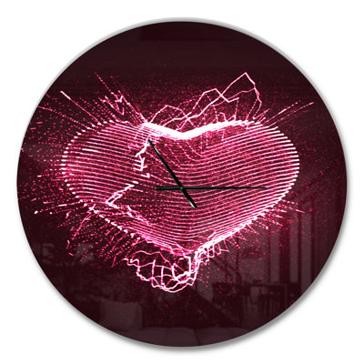 Happy Valentines Day - Modern wall clock