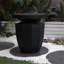 Table de bout décorative de jardin, H 20,3 po, moderne, robuste, robuste, en faux terrazzo, table d'appoint, table d'appoint, pour l'intérieur et l'extérieur