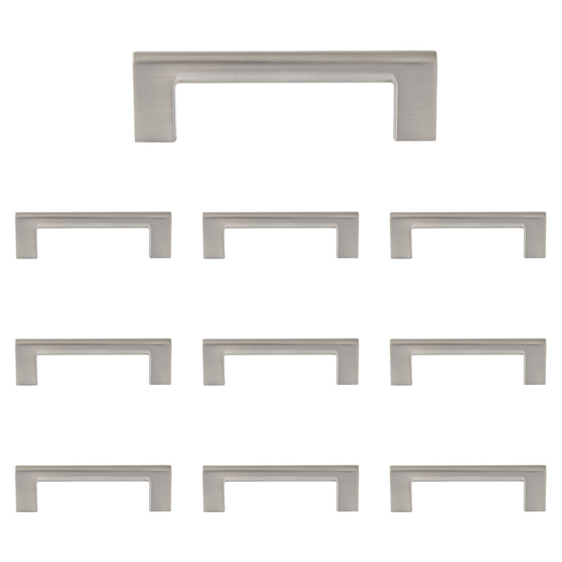 Vail 4" Satin Nickel Bar Pull Multipack, Satin Nickel, 4"