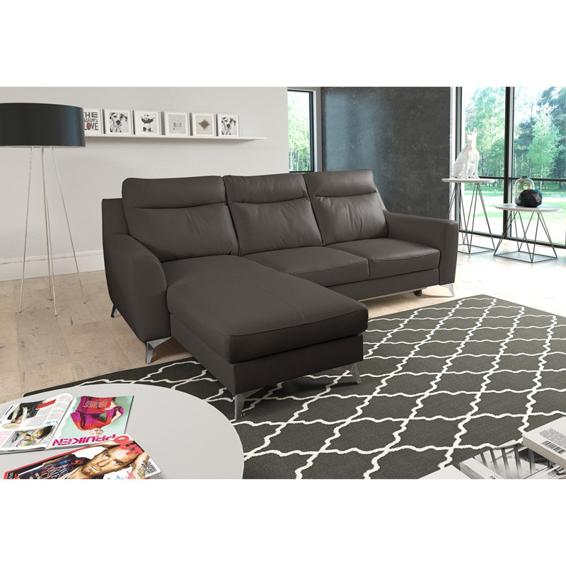 Fabiha 3 Seater Sofa Bed, Left Hand Facing, Dark Brown
