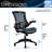 Techni Mobili Stylish Mid-Back Mesh Office Chair With Adjustable Arms