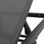 Fauteuil inclinable d'extérieur 2 pièces - filet respirant, rouille - aluminium, dossier réglable, mobile, noir gris 2 rouille