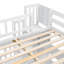 Lit mezzanine en bois massif pour enfants avec bureau intégré et tablettes-1703376553