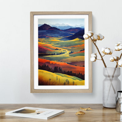 Meadow Landscape No.4 - Framed Print