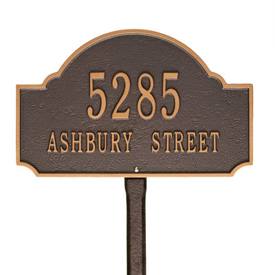 Fitzwilliams 2-Line Lawn Address Sign