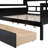 Full Size Daybed In , Two Drawers, Bedside Shelf And Wood Slat Support, Good For Family Rest Color, Support Stable Sleep-1857111923-1857111925