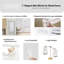Cordless No Tool  Magnet Mini Blinds For Metal Doors, Room Darkening, 25" W X 72" H, White