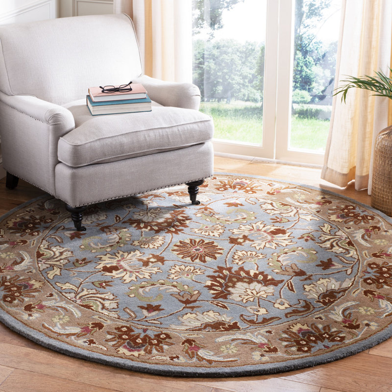 Tapis oriental en laine touffeté à la main Cranmore, Rond 6 pi