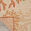 Tapis intérieur / extérieur beige / orange en polypropylène tissé à la machine Rectangle Alicemarie-936495013