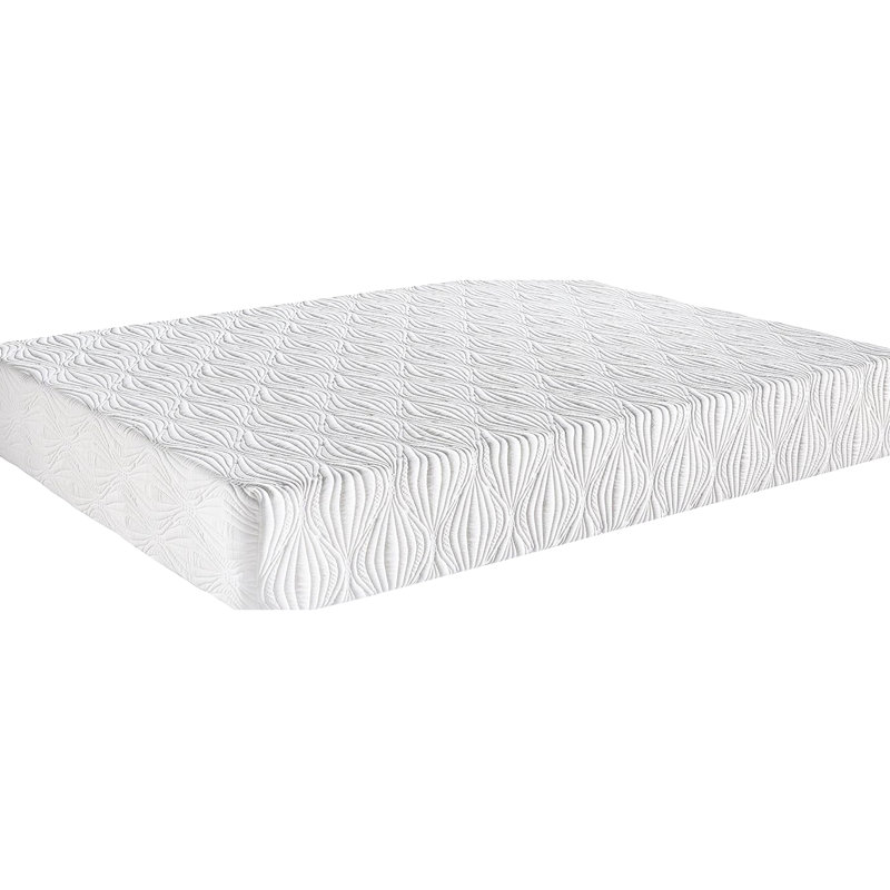 Matelas pleine grandeur en mousse viscoélastique imprégnée de gel, structure de soutien de 7 pouces pour un sommeil de longue durée et détendu, refroidissement, installation rapide de l'emballage roulé, alignement de la colonne vertébrale confortable de style Couche blanche, mélange, rapide