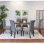 Ensemble de salle à manger, table à manger en épingle à cheveux avec chaises, 4 options de couleur-133692465-114251707