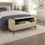 Banc de rangement rembourré et capitonné Mid-Century-128632605