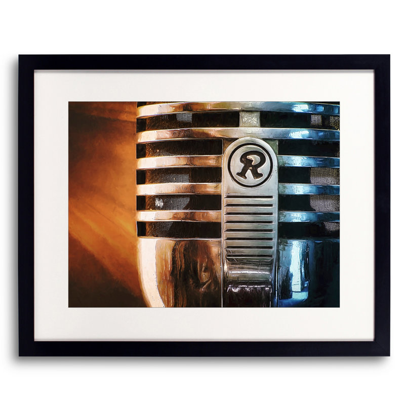 Retro Microphone Print by Scott Norris, 24" H x 32" W