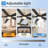60 Inch. 5 Solid Wood Blades 6-Speed Quiet Reversible DC Motor Indoor Ceiling Fan, 4.5"/12" Down-rods With Light Kit And Remote, Black Blades -1894194111