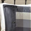 Édredon 7 pièces à chevrons gris très grand, style chalet, écossais Buffalo, rembourré, édredon, 2 taies décoratives, 3 coussins, jupe de lit, facile à nettoyer et à utiliser pour le lit, thème écossais, lavable en machine-120944909