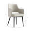 Chaise de salle à manger rembourrée en métal Tremont-1630156741