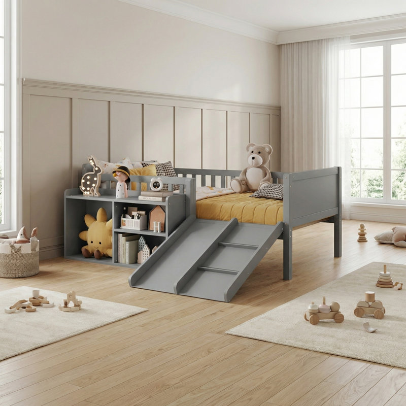Lit simple mezzanine bas
