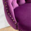 Velours, mauve, siège réglable de 25 à 33 pouces de hauteur, base de 17,7 po, rivets faits à la main et martelés, 2 de velours mauve confortable pour pub de cuisine, boutons stables tirés à la main, 2, Sw1812pp-1520335431
