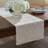 August Grove® Lace Table Runner - 54"L - Oatmeal-385010120-385010118