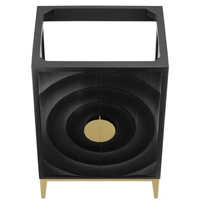 Beau 24" Bathroom Vanity Cabinet (Sink Basin Not Included) In Black
