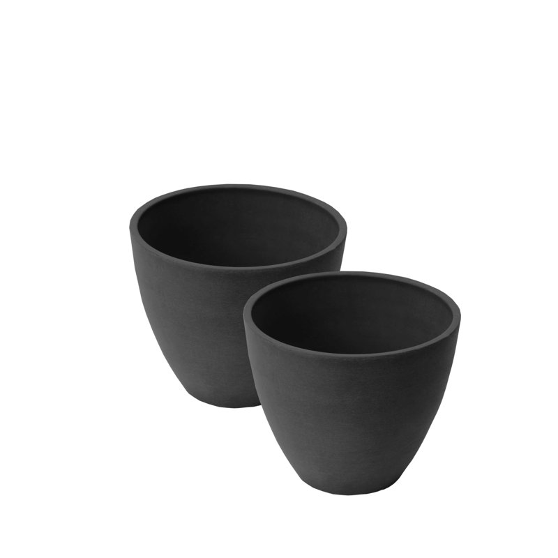 Ensemble de pots à fleurs Kairon, Anthracite