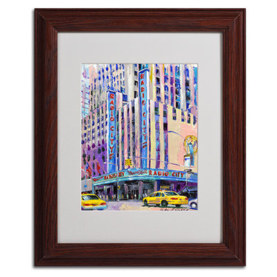 Radio City Music Hall by Richard Wallich Framed Painting Print