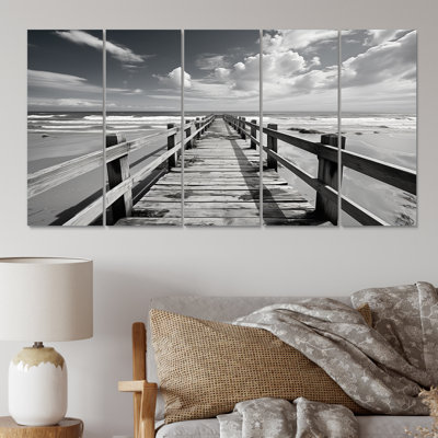 Monochome Florida Boardwalk Photo - Florida Wall Art