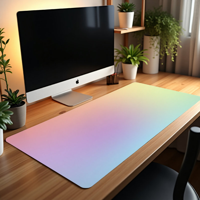 Polyester Desk Pad, 14.4x12.1
