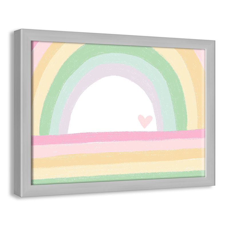 Décoration murale pour enfants, H 11 po x l 15 po x P 1,19 po, Encadré de boîte argent