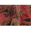 Rug & Kilim’S Modern Rug, Crimson Red With Rose Floral Pattern - Rug & Kilim