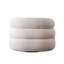 Chaise d'appoint pivotante Quantum en sherpa ivoire
