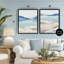 Ensemble de cadres flottants 2 pièces Cerulean Vista Landscape, design par Ian C.-276508039-276508041