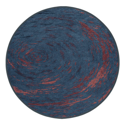 Machine Washable Space Gray Area Rug