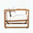 Oversized Acacia Wood Club Chair – Outdoor Lounge Chair with White Cushion Set