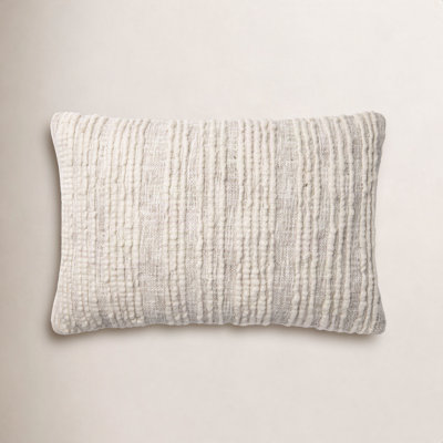Sagitta Embroidered Wool Throw Pillow