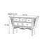 Armoire console en bois d'orme massif