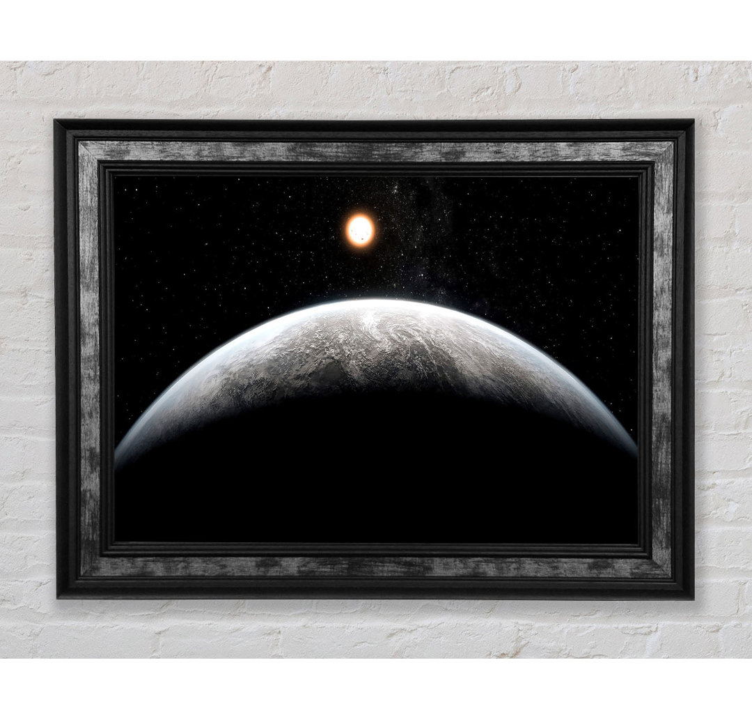 Planet In The Dark - Einzelner Bilderrahmen Kunstdrucke