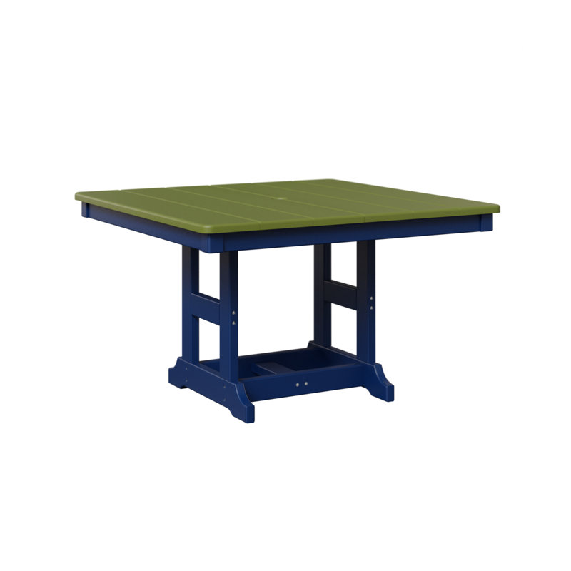 Table carrée berlinoise pour enfants 33 po Berlin, Vert kiwi, Bleu pacifique