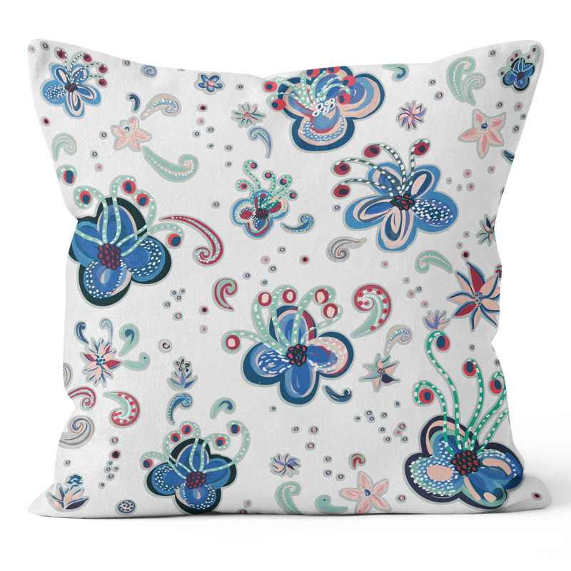 Lotus Flower - Bliss - House of Turnosky Cushion, White