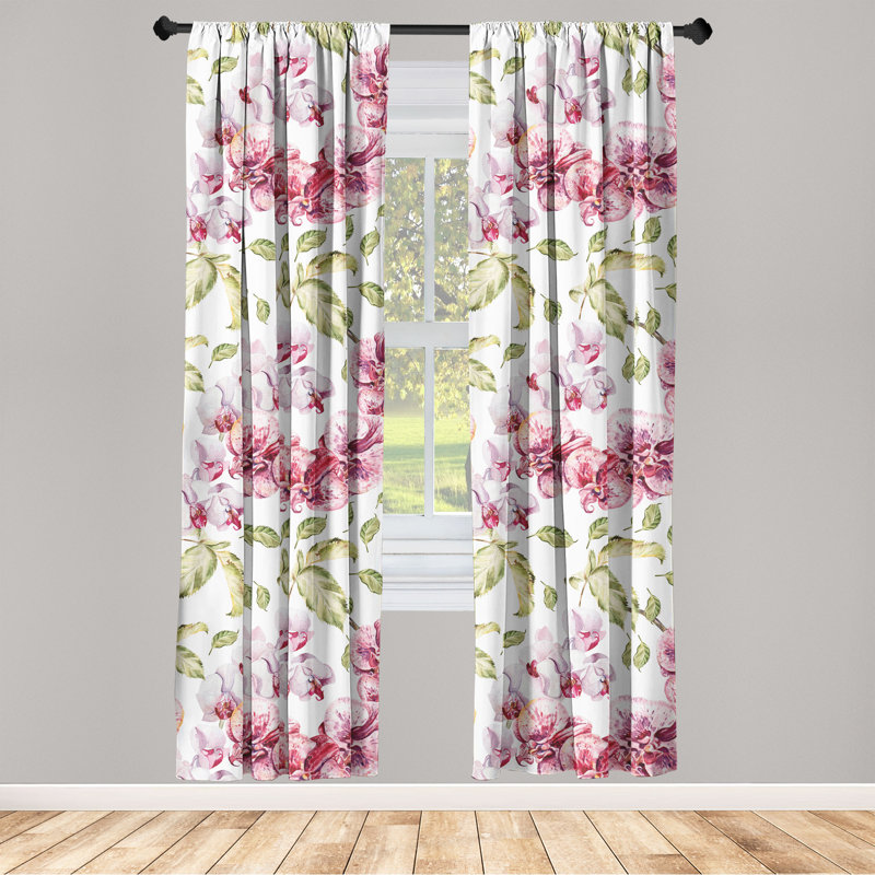 Semi Sheer Curtain Pair, 28" W x 84" L