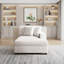 Chaise longue moderne rembourrée avec deux coussins et pieds en bois massif l 42,2 po Yalisa-1837404264-1853556373