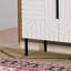 Buffet avec tablettes réglables et 4 portes, armoires de rangement