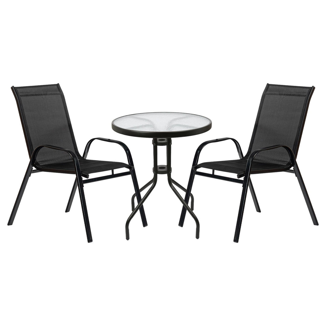 Round 3 - Piece 2 - Person 60Cm L Outdoor Bistro Set
