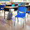 Bureau pour étudiant avec boîte à livres ouverte en métal et fauteuil Flex Comfort