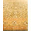 Tapis ivoire / jaune en laine noué à la main de conception unique 9 pi 1 po x 12 pi 2 po New Age