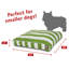 Memory Foam Striped Pillow-35291701-35291698